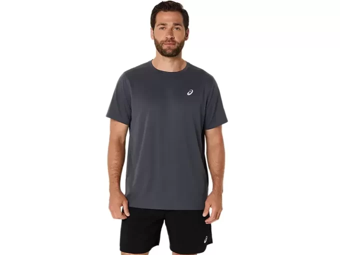 ASICS SILVER SHORT SLEEVE TOP ASICS SILVER SHORT SLEEVE TOP