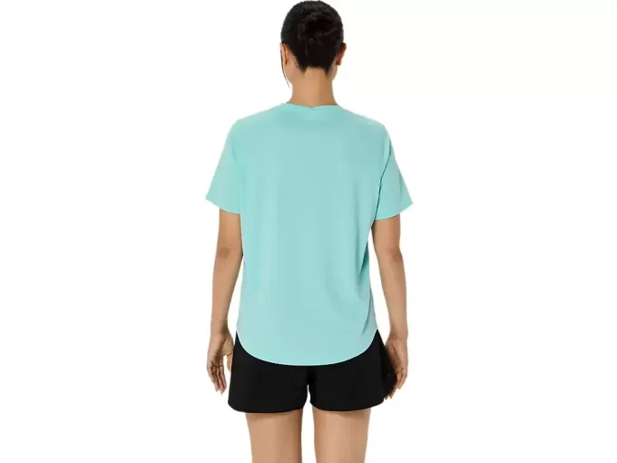 ASICS SILVER SHORT SLEEVE TOP