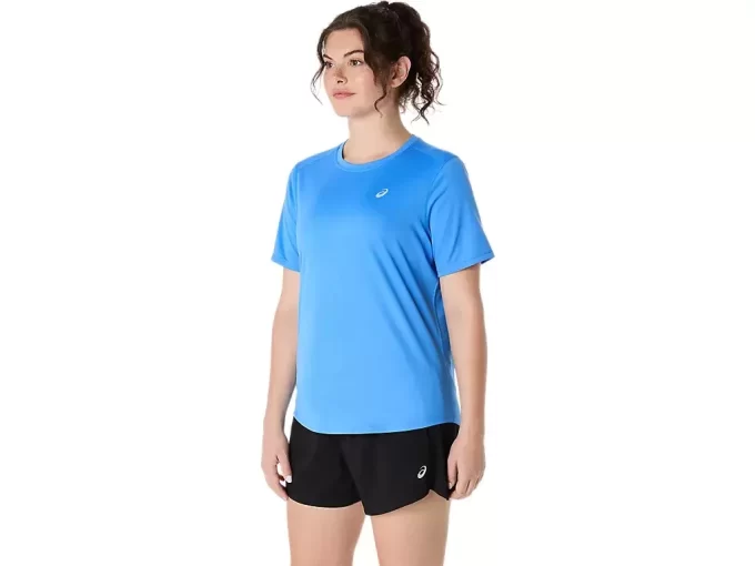 ASICS SILVER SHORT SLEEVE TOP