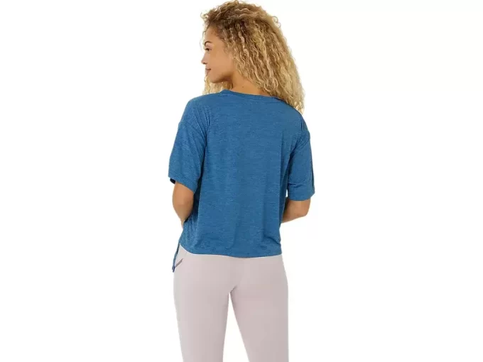 NAGINO FLEX HEATHER SHORT SLEEVE TOP