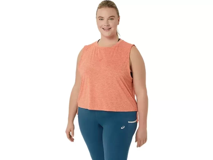 NAGINO FLEX HEATHER SLEEVELESS TOP