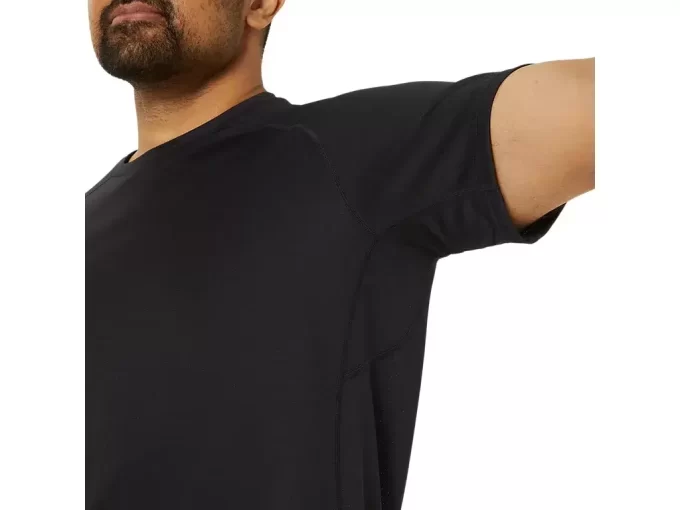 VENTED KNIT SHORT SLEEVE TOP