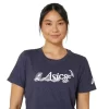 WOMEN’S ASICS FLORAL SLOGAN SHORT SLEEVE TEE