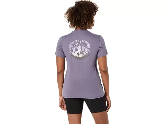 WOMEN’S ASICS NATURE V-NECK SHORT SLEEVE TEE