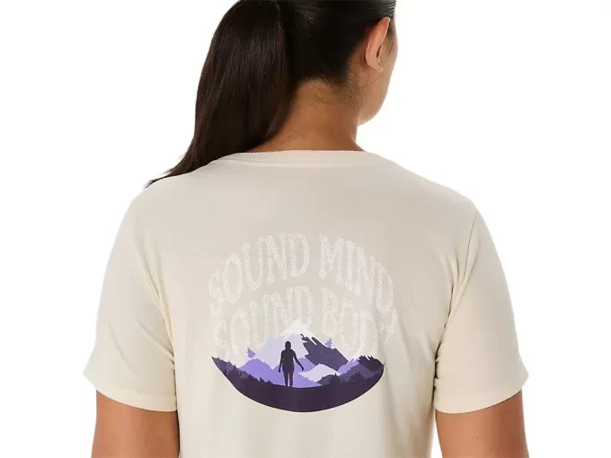 WOMEN’S ASICS NATURE V-NECK SHORT SLEEVE TEE