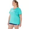 WOMEN’S ASICS STRIPES V-NECK