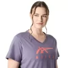WOMEN’S ASICS STRIPES V-NECK