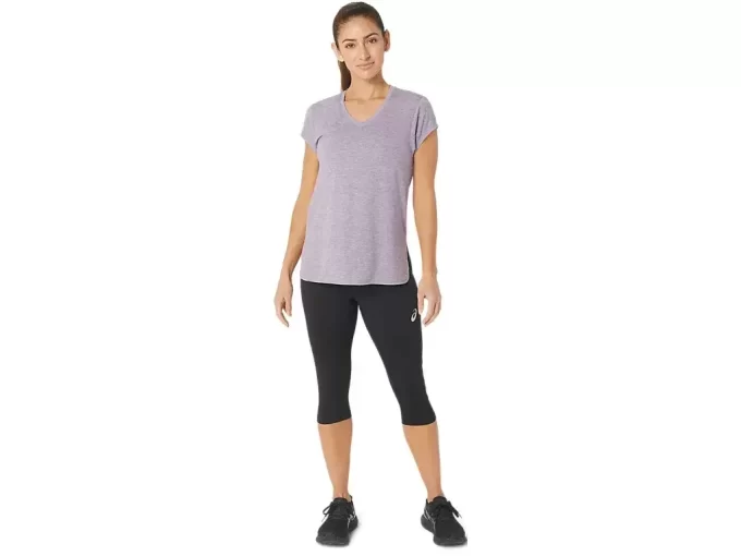 WOMEN’S HEATHER VNECK TOP