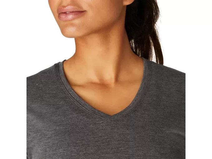 WOMEN’S HEATHER VNECK TOP