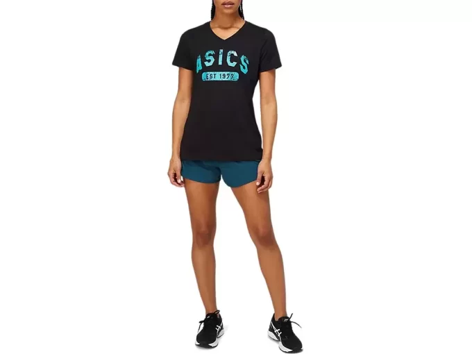 WOMEN’S SHORT SLEEVE EST 1977 V-NECK TEE